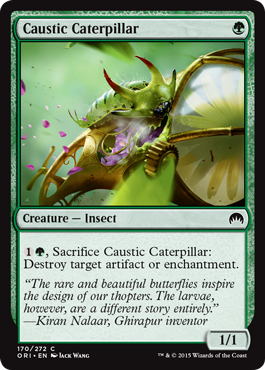 Caustic Caterpillar (Magic Origins) Near Mint Foil