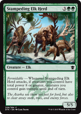 Stampeding Elk Herd (Dragons of Tarkir) Medium Play