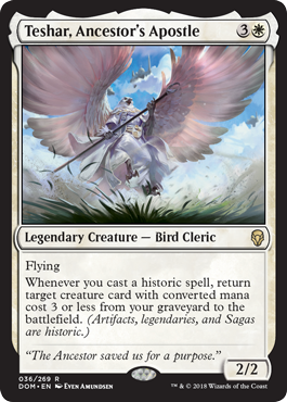 Teshar, Ancestor's Apostle (Dominaria) Light Play