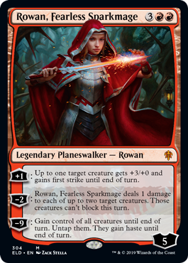 Rowan, Fearless Sparkmage (Throne of Eldraine) Near Mint