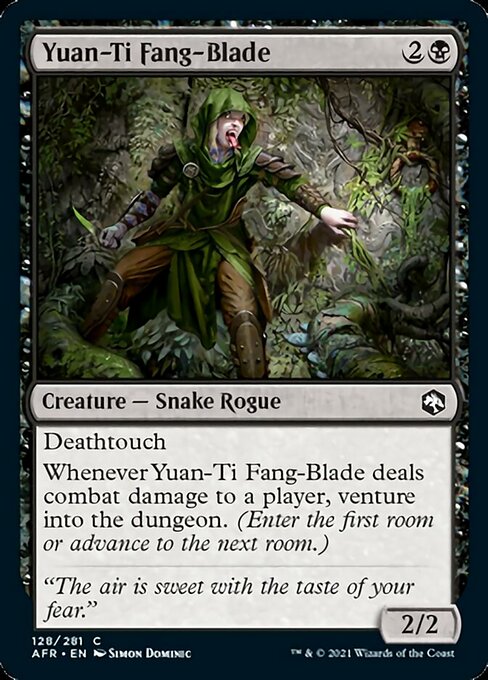 Yuan-Ti Fang-Blade (Adventures in the Forgotten Realms) Near Mint Foil