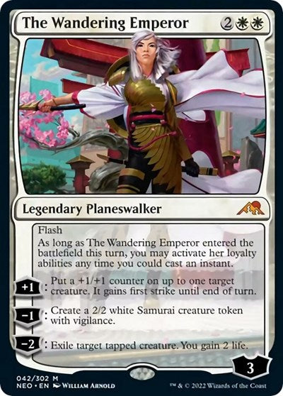 The Wandering Emperor (Kamigawa: Neon Dynasty) Near Mint Foil