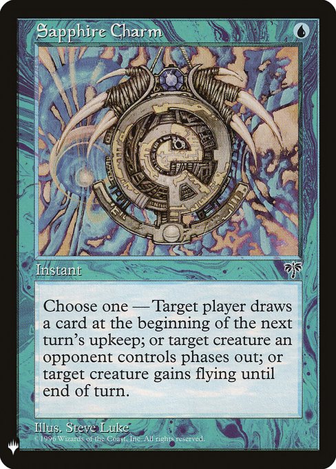Sapphire Charm (Mystery Booster) Near Mint
