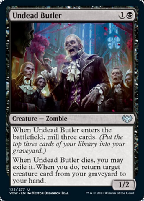 Undead Butler (Innistrad: Crimson Vow) Near Mint Foil