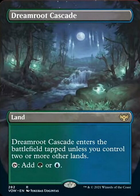 Dreamroot Cascade (Borderless) (Innistrad: Crimson Vow) Light Play Foil