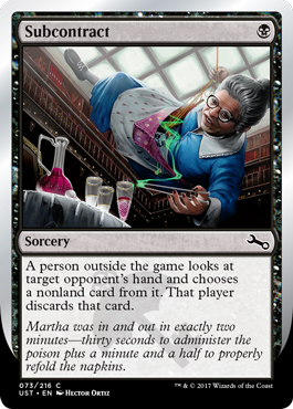 Subcontract (Unstable) Near Mint