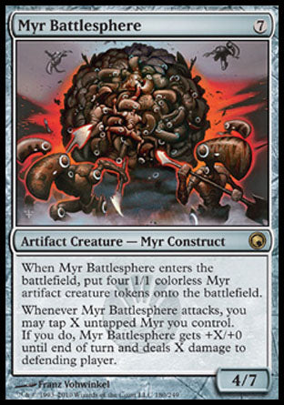 Myr Battlesphere (Scars of Mirrodin) Medium Play