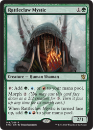 Rattleclaw Mystic (Khans of Tarkir) Light Play