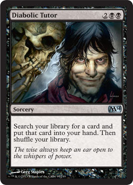 Diabolic Tutor (Magic 2014 Core Set) Light Play
