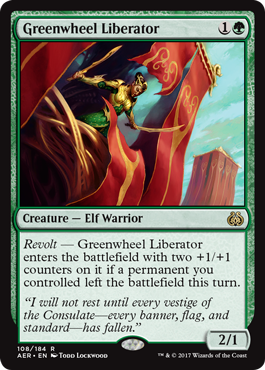 Greenwheel Liberator (Aether Revolt) Near Mint