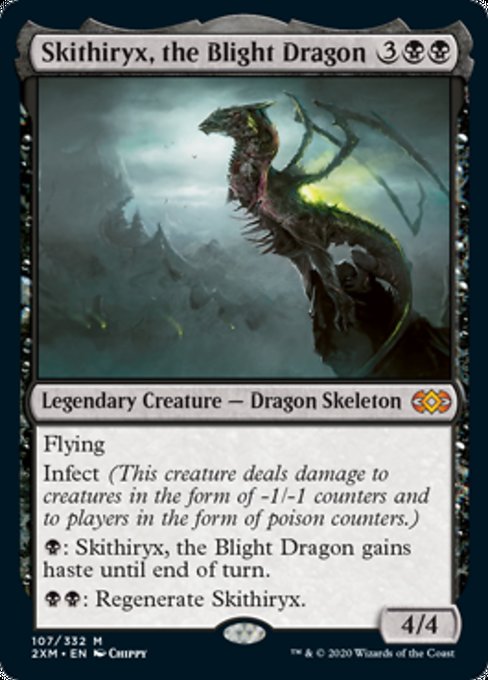 Skithiryx, the Blight Dragon (Double Masters) Near Mint Foil