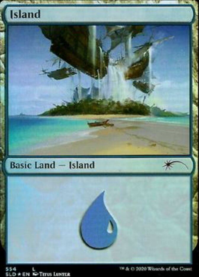 Island 554 (Secret Lair) Near Mint Foil