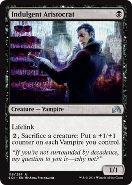 Indulgent Aristocrat (Shadows Over Innistrad) Medium Play Foil