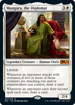 Mangara, the Diplomat (Magic 2021 Core Set) Near Mint Foil