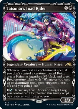 Tatsunari, Toad Rider (Showcase) (Kamigawa: Neon Dynasty) Near Mint