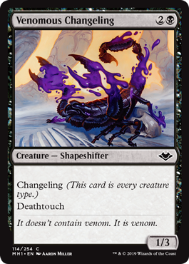 Venomous Changeling (Modern Horizons) Near Mint