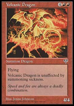 Volcanic Dragon (Mirage) Medium Play