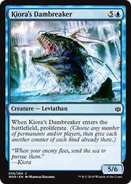 Kiora's Dambreaker (War of the Spark) Near Mint