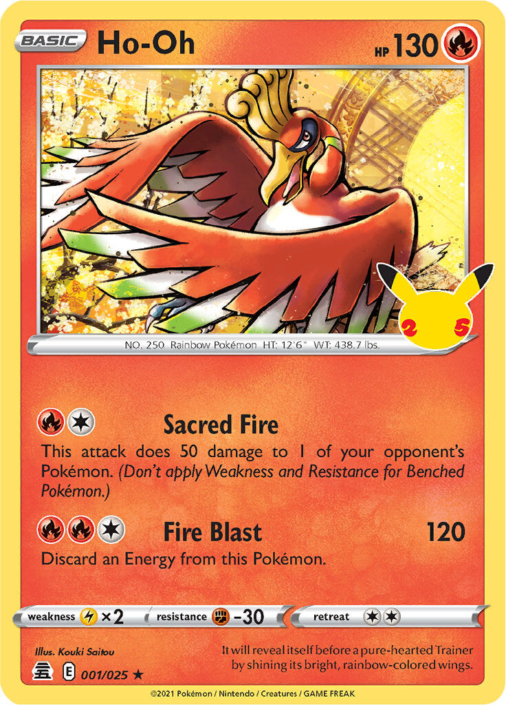 Ho-oh (001/025) [SWSH: Celebrations]