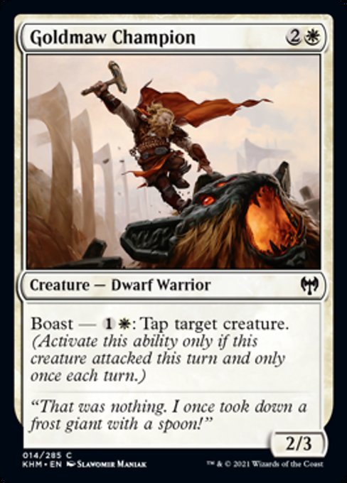 Goldmaw Champion (Kaldheim) Medium Play Foil