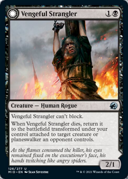 Vengeful Strangler / Strangling Grasp (Innistrad: Midnight Hunt) Near Mint