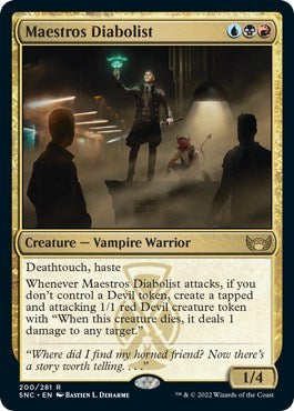 Maestros Diabolist (Streets of New Capenna) Light Play Foil