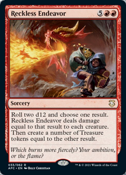 Reckless Endeavor (Commander 2021 Forgotten Realms) Near Mint
