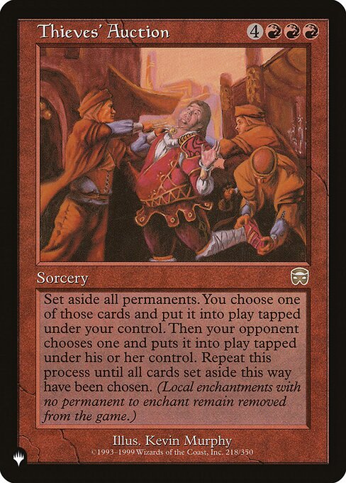 Thieves' Auction (The List) Near Mint