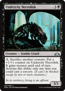 Undercity Necrolisk (Guilds of Ravnica) Light Play