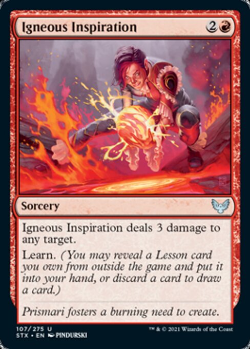 Igneous Inspiration (Strixhaven) Near Mint