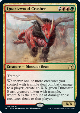 Quartzwood Crasher (Ikoria: Lair of Behemoths) Near Mint Foil