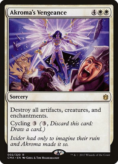 Akroma's Vengeance (Commander Anthology) Light Play