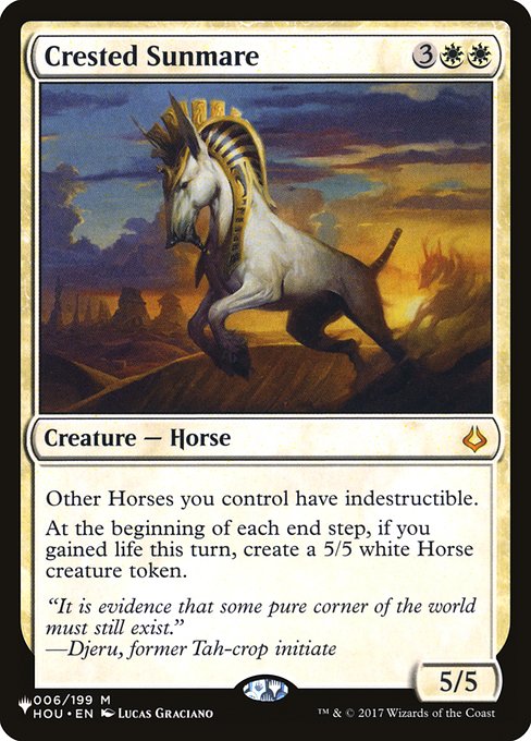 Crested Sunmare (The List) Near Mint