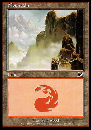 Mountain (344) (Onslaught) Medium Play