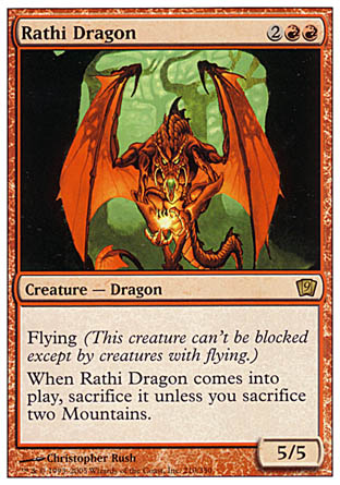Rathi Dragon (9th Edition) Near Mint Foil