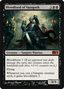 Bloodlord of Vaasgoth (Magic 2012 Core Set) Light Play Foil