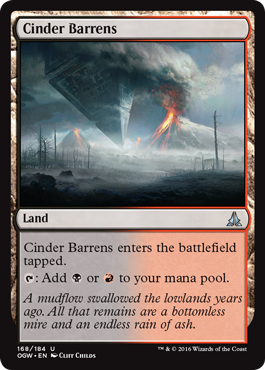 Cinder Barrens (Oath of the Gatewatch) Near Mint