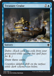Treasure Cruise (Khans of Tarkir) Near Mint Foil