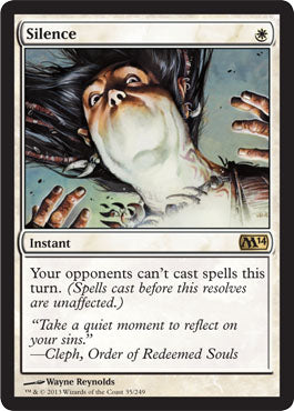 Silence (Magic 2014 Core Set) Light Play