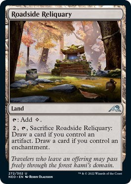 Roadside Reliquary (Kamigawa: Neon Dynasty) Near Mint Foil