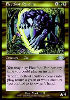 Fleetfoot Panther (Planeshift) Light Play Foil