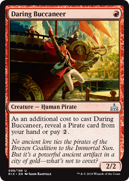 Daring Buccaneer (Rivals of Ixalan) Near Mint