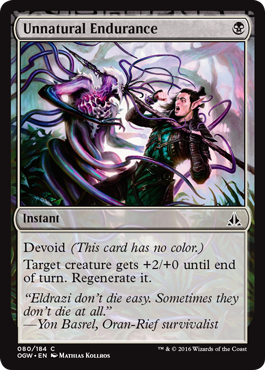 Unnatural Endurance (Oath of the Gatewatch) Medium Play