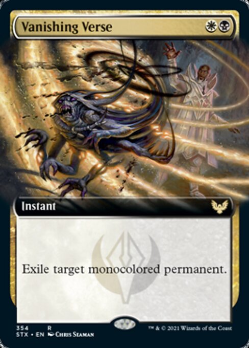 Vanishing Verse (Extended Art) (Strixhaven) Near Mint Foil