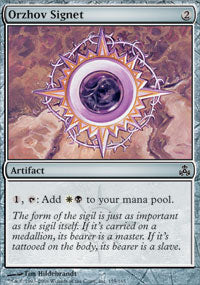 Orzhov Signet (Guildpact) Heavy Play Foil