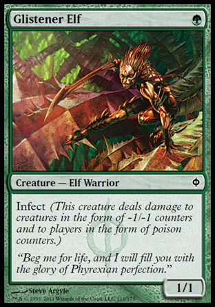 Glistener Elf (New Phyrexia) Near Mint