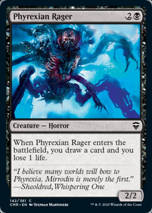 Phyrexian Rager (Commander Legends) Medium Play Foil