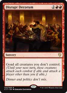 Disrupt Decorum (Commander 2017) Light Play