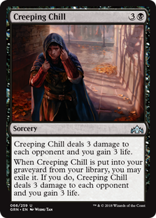 Creeping Chill (Guilds of Ravnica) Light Play Foil