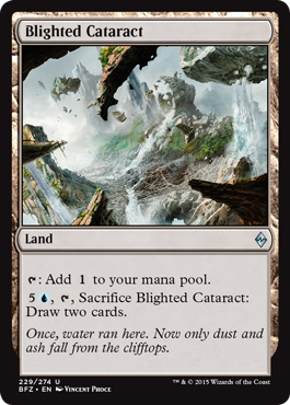 Blighted Cataract (Battle for Zendikar) Medium Play